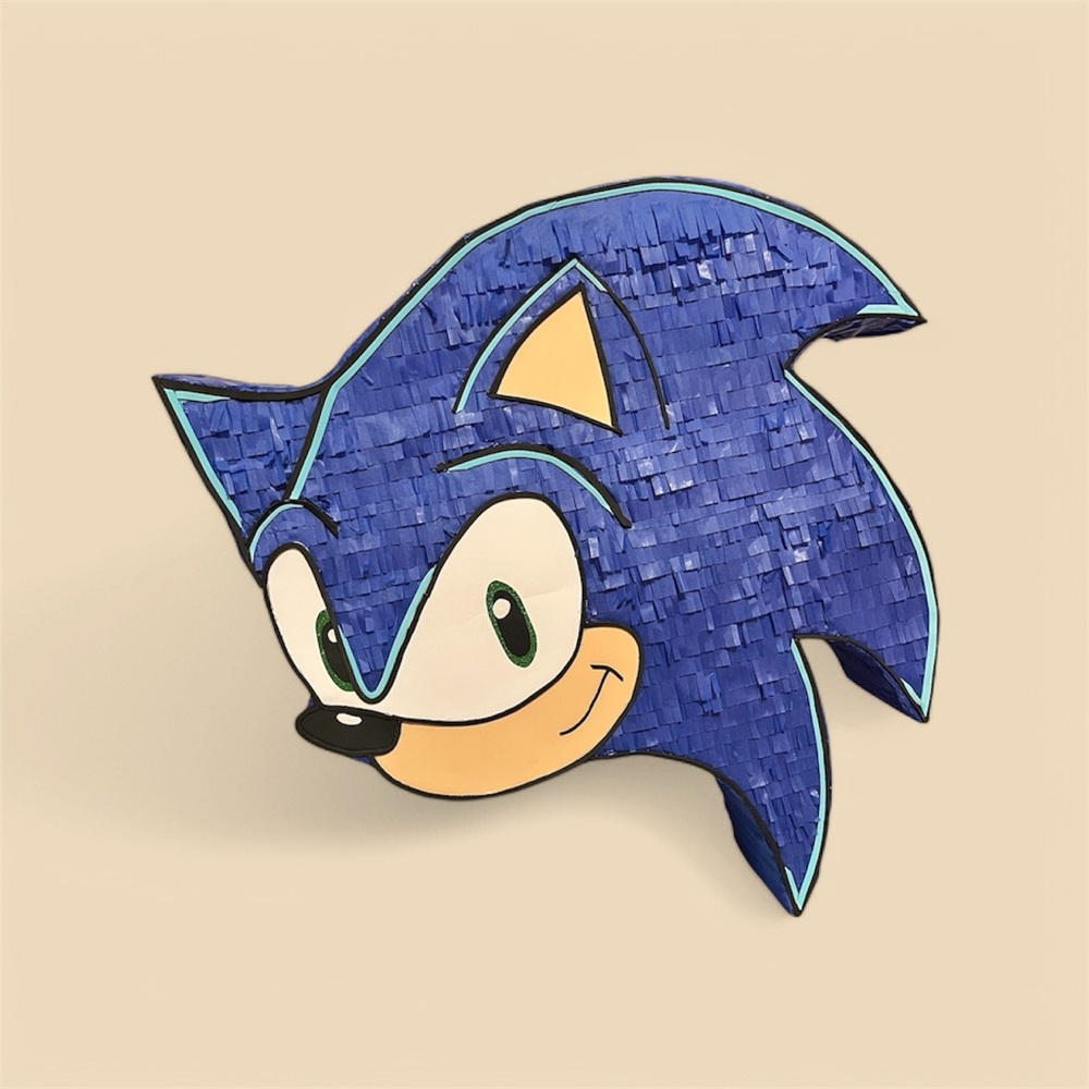 Blue Sonic the Hedgehog piñata 🪅